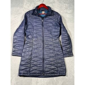 Patagonia Jacket Womens‎ M Blue Fiona Down Parka *FLAWS